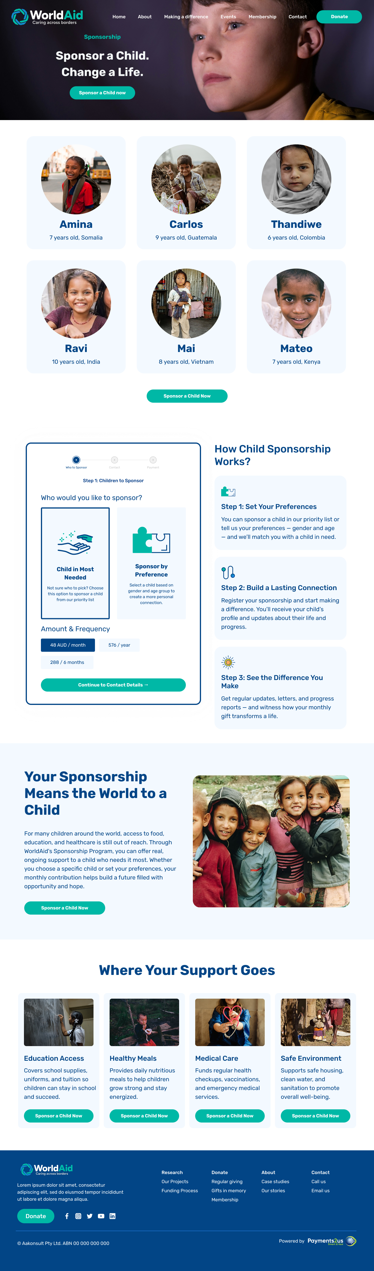 Child sponsorship